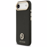 Guess Graudains Strass Logotips Magnētiskais viedtālruņa apvalks iPhone Air - melns