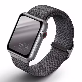 Uniq Aspen pīts siksniņa priekš Apple Watch 1/2/3/4/5/6/7/8/SE/SE2 40/38/41mm - pelēks