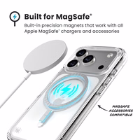 Speck Presidio Perfect Clear MagSafe - iPhone 17 Pro maciņš (Clear / sudrabs)