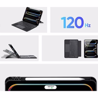 DUX DUCIS planšetdatora apvalks DK salokāms ar bezvadu tastatūru skirtas iPad Pro 11 (2024) - melns (m)