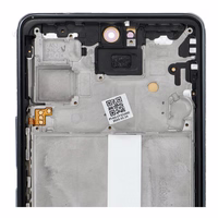 LCD ekrāns SAMSUNG A53 A536 HARD OLED ar melno rāmi