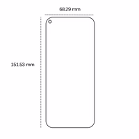 Rūdīts stikls 2,5D Huawei P40 Lite E / P40 Lite / Y7p / Honor 9C / Samsung Galaxy A51 / A51 5G