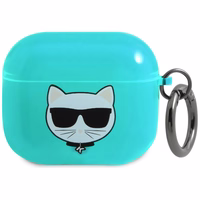 Karl Lagerfeld Choupette AirPods apvalks 3 - zils