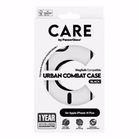 CARE by PanzerGlass Urban Combat Magnētiskais viedtālruņa apvalks iPhone 15 Plus - melns