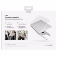 UNIQ maciņš Claro MacBook Air 13 M2/M3 caurspīdīgs/dove matte caurspīdīgs