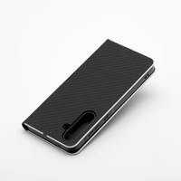 LUNA Book Carbon viedtālruņa apvalks XIAOMI Redmi Note 14 PRO 4G melns
