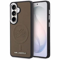 Karl Lagerfeld maciņš Embossed Ring Initials MagSafe Samsung Galaxy S26 brūns