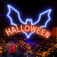 Neon PLEXI LED HALLOWEEN zils sarkans NNE17 Neolia