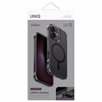 Uniq LifePro Xtreme Magclick uzlādes viedtālruņa apvalks iPhone 16 - melns