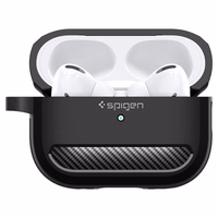 Spigen Rugged Armor viedtālruņa apvalks Apple AirPods Pro 1 / 2 - matēts melns