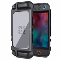 Tech-Protect MagMat viedtālruņa apvalks priekš Nintendo Switch 2 - melns un caurspīdīgs