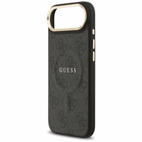 GUESS apvalks IPHONE 17 Air saderīgs ar MagSafe GUHMP17MP4MSEGCK (PU 4G ar klasisko) melns