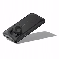 Power Bank Veger "W1156" melns 10000mAh (bezvadu uzlāde 15W / PD 22.5W / QC3.0)