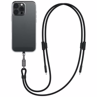 Kabelis ENERGEA Lasso Lanyard siksniņa telefonam USB-C - USB-C 1.5m 240W melns