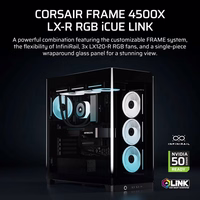 Corsair 4500X LX-R RGB Tempered Glass Mid-Tower, Black Midi Tower