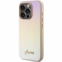 Guess GUHCP15XPSAIRSD iPhone 15 Pro Max 6.7" ciets apvalks Saffiano Iridescent Script - zelts