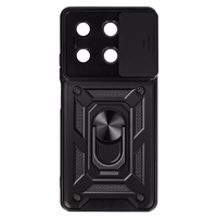 Slide Camera Armor Apvalks Xiaomi Redmi Note 13 5G melns