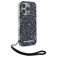 Karl Lagerfeld Zebra With Cord viedtālruņa apvalks iPhone 16 Pro Max - violets