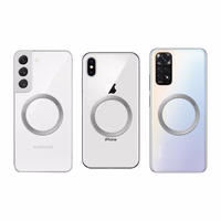 Universāla apaļa plāksne / magnētiskais gredzens saderīgs ar MagSafe sudraba