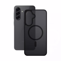 Crong Hybrid Matte Magnetic - MagSafe maciņš Samsung Galaxy A36 / A37 (melns)