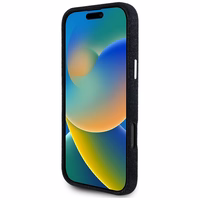 Guess džinsinis trikampio logotips MagSafe iPhone 16 Pro Max viedtālruņa apvalks (m) - melns (m)