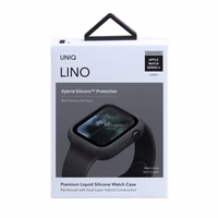 Uniq apvalks Lino Apple Watch Series 4/5/6/SE 40mm - melns/pelēks melns