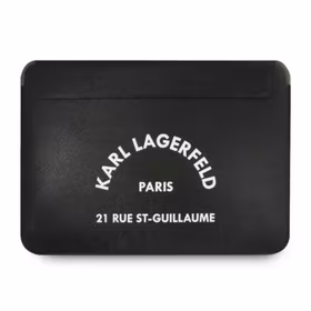 Karl Lagerfeld Sleeve KLCS133RSGSFBK 13" melns/melns Saffiano RSG apvalks