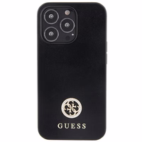 Guess Strass Metal Logo viedtālruņa apvalks iPhone 13 Pro 6.1" - melna