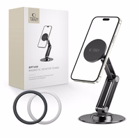 Tech-Protect DPT100 magnētiskais MagSafe galda tālruņa turētājs - melns