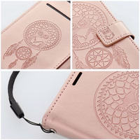 MEZZO Grāmatu futrālis priekš SAMSUNG A57 5G dreamcatcher rose gold