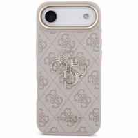 Guess 4G Charms Collection Magnētiskais viedtālruņa apvalks iPhone 17 Pro - brūns