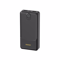 Portatīvais lādētājs Dudao K10 10000mAh 2.4A 2 x USB-A - melna