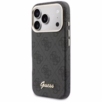 Guess 4G Script MagSafe futrālis iPhone 17 Pro Max - melns