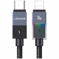 Kabelis USAMS SJ776 PD 30W USB-C/Lightning 1.2m tarnish