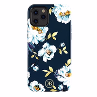 Kingxbar Blossom apvalks dekorēts ar oriģināliem Swarovski kristāliem iPhone 12 mini daudzkrāsains (Gardenija)