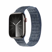 Crong Melange - Magnetic siksniņa Apple Watch 44/45/46/49 mm (zils melange)