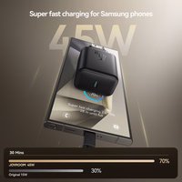 Joyroom JR-TCG13 45W GaN sienas lādētājs Samsung Ultra - melns