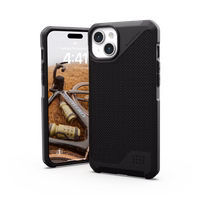 UAG Metropolis LT Magnētiskais viedtālruņa apvalks iPhone 15 Plus - melns kevlar