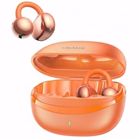 USAMS R03 Echo Clip-on Bluetooth 6.0 bezprzewodowe TWS austiņas oranžs