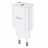 Tālruņa lādētājs Hoco USB C PD 20W N14 balts