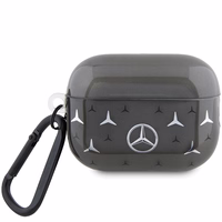 Mercedes MEAP28DPMGS AirPods Pro 2 (2022/2023) apvalks ar lielas zvaigznes rakstu, melns