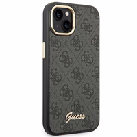 Guess GUHCP14MHG4SHK iPhone 14 Plus 6.7 "melns/melns cietais apvalks 4G Vintage Gold Logo
