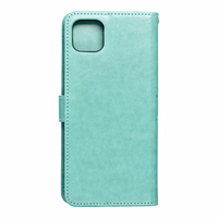 MEZZO grāmatas tipa viedtālruņa apvalks SAMSUNG A22 5G ar mandalas rakstu, zaļš