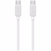 Kabelis USAMS KY Series US-SJ696 60W USB-C uz USB-C 2m balts