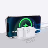 Joyroom ātrais sienas lādētājs USB C tipa 25W 3A ES kontaktdakša, balts (L-P251)