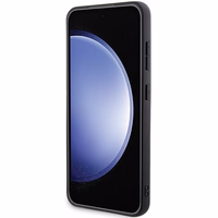 Ferrari Carbon Stitched Bottom viedtālruņa apvalks Samsung Galaxy S24 - melns