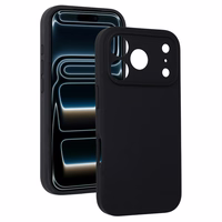 Silikona Lite viedtālruņa apvalks Iphone 17 Pro Max melns