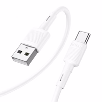 Kabelis USB A uz USB C Hoco 3A 1 m X83 balts