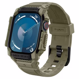 Spigen Rugged Armor „Pro“ siksniņa Apple Watch 10 (46MM) - zaļa