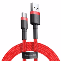 Baseus Cafule kabelis USB-C 2A 2m (sarkans)